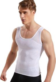 img 3 attached to 👕 HANERDUN Shaper Compression Gynecomastia Slimming Men's Clothing: Enhance Confidence and Active Lifestyle