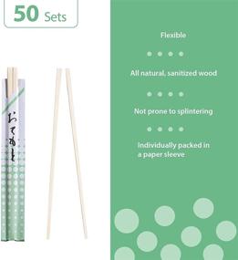 img 3 attached to 🥢 Convenient Individually Wrapped Disposable Chopsticks for Food Service: Premium Quality Equipment & Supplies