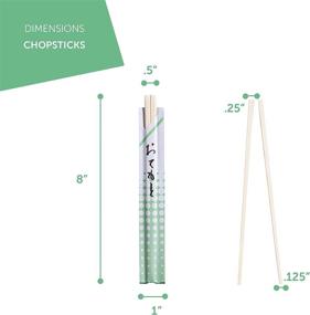 img 2 attached to 🥢 Convenient Individually Wrapped Disposable Chopsticks for Food Service: Premium Quality Equipment & Supplies