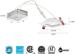 img 3 attached to 💡 Lithonia Lighting WF4 30K40K50K 90CRI Промышленное освещение: эффективность и качество освещения