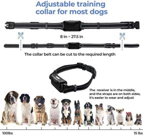 img 2 attached to 🐶 UOKIER Dog Training Collar: Rechargeable Waterproof E Collar with Remote for Small, Medium & Large Dogs - Gentle Shock Feature, 1600 Ft Range