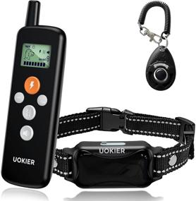 img 4 attached to 🐶 UOKIER Dog Training Collar: Rechargeable Waterproof E Collar with Remote for Small, Medium & Large Dogs - Gentle Shock Feature, 1600 Ft Range