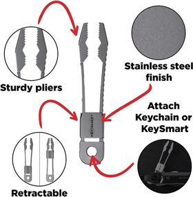 img 3 attached to 🔧 Компактный мини-кусачки из нержавеющей стали на карабине от KeySmart Nano - идеально подходит для активного отдыха, такого как рыбалка, кемпинг и многое другое - помещается внутри KeySmart.
