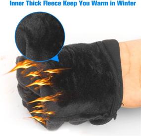 img 3 attached to ❄️ YukiniYa Kids Winter Gloves: Anti-Slip, Warm Fleece, Water Repellent, Touchscreen - Boys & Girls 3-15 Years