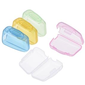 img 3 attached to 10-Piece Travel Toothbrush Head Covers Set: Portable & Protective Toothbrush Cases (Style A)