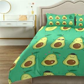 img 3 attached to Bedding Avocado Sheets Cartoon Pieces