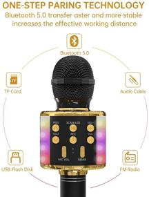 img 3 attached to OVELLIC Karaoke Microphone For Kids Accessories & Supplies