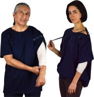 💪 revitalize your shoulder: uni-sex recovery & rehab shirt with discreet snaps logo