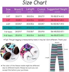 img 2 attached to BOOPH Girl Winter Thick Warm Pant: Printing, ❄️ Fleece Lined Legging Tight 2-10 Years - Cozy and Stylish!