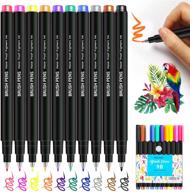 enhance your artistic skills with piochoo calligraphy pens: 10 refill colors for hand lettering, drawing, sketching, journaling, and illustrations logo