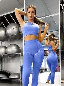img 3 attached to HYZ Workout Outfits Leggings: Versatile Clothing for Jumpsuits, Rompers & Overalls