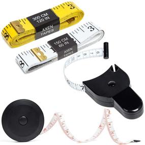 img 4 attached to 📏 TACVEL 4 Pack Tape Measure Set - Including Soft Tapes & Retractable Measuring Tape, Ideal for Sewing, Body, Tailor