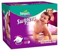 pampers swipers refills 60 count packages logo
