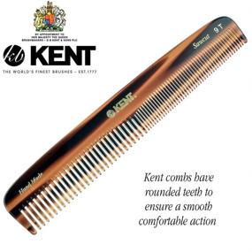 img 3 attached to 🔥 Kent 9T Pocket Comb & Hair Straightener: Wide & Fine Tooth Comb for Hair Care, Beard Straightening, Detangling, and Styling