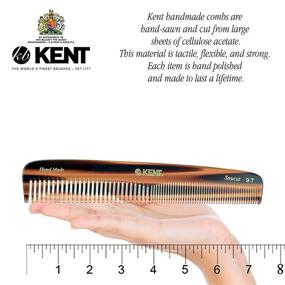 img 1 attached to 🔥 Kent 9T Pocket Comb & Hair Straightener: Wide & Fine Tooth Comb for Hair Care, Beard Straightening, Detangling, and Styling