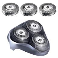 🪒 unleash precision shaving with hq8 replacement heads for original philips norelco shavers logo