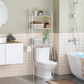 img 3 attached to 🚽 Function Home 3-Tier Over-The-Toilet Bathroom Space Saver: Efficient Bath Storage Solution for Essentials, Linens, and Planters