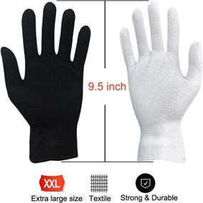 img 1 attached to 🧤 Washable Moisturizing Cotton Gloves - Natural and Skin-Soothing