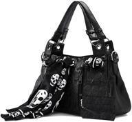 👜 women's studded leather handbag wristlet wallet - handbags & wallets logo