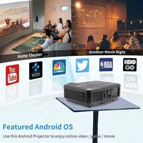 img 3 attached to 🎥 Enhance Your Entertainment with Bluetooth WiFi Video Projector HD Home Theater Digital LCD LED Proyector: Experience 4600 Lux, Android Compatibility, and Indoor/Outdoor Flexibility!