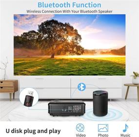 img 1 attached to 🎥 Enhance Your Entertainment with Bluetooth WiFi Video Projector HD Home Theater Digital LCD LED Proyector: Experience 4600 Lux, Android Compatibility, and Indoor/Outdoor Flexibility!