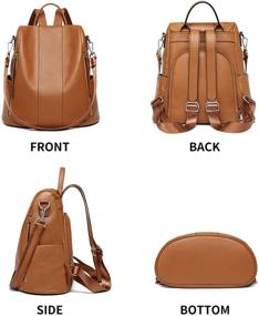 img 1 attached to Seammer Anti-Theft Rucksack: Stylish Fashion Backpack for Women with Shoulder Strap, Handbags & Wallets