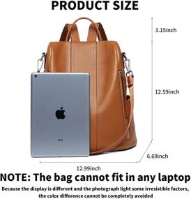 img 2 attached to Seammer Anti-Theft Rucksack: Stylish Fashion Backpack for Women with Shoulder Strap, Handbags & Wallets