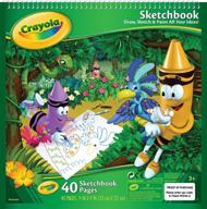 crayola sketchbook 9x9: premium coloring & drawing supplies, 40 sheets logo
