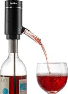 🍷 ivation electric wine aerator and dispenser: rechargeable automatic wine pourer with touch button control, precision spout, on/off aeration, extension tube, and micro usb cable logo