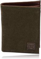 canvas awl notecase genuine leather logo