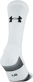 img 1 attached to 🧦 White/Black Under Armour Youth Team Crew Socks, Small Size - 1 Pair