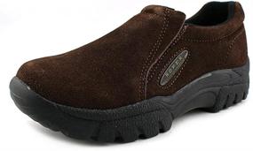 img 4 attached to ROPER Mens Western Moccasin Brown Men's Shoes in Athletic