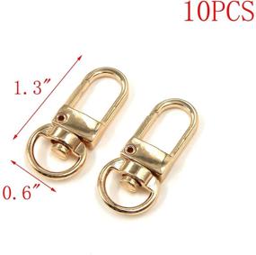 img 1 attached to 🔗 MTMTOOL Gold Swivel Trigger Clips: 10-Pack Handbag Chain Buckles for Pets