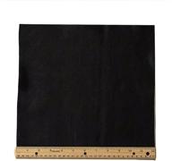 🐄 black cowhide upholstery leather piece - lightweight 12"x12" - 1 square foot logo