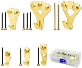 img 4 attached to 🖼️ TERMATH 245 Pack Picture Hangers Kit: Professional Heavy Duty Hooks for Home/Office Decor