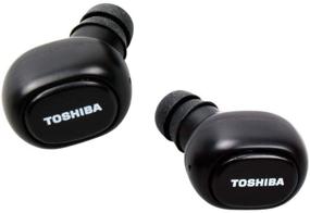 img 1 attached to 🎧 Toshiba RZE-BT900E(K) True Wireless Earbuds - Black