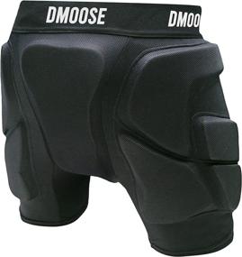 img 4 attached to DMoose Protective Padded Shorts: Ultimate Snowboard Butt Pads for Skiing, Skateboarding & More - Tailbone and Hip Protection Guaranteed