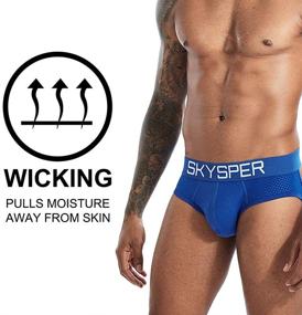 img 3 attached to SKYSPER Jockstrap Breathable Underwear Supporter Men's Clothing for Active