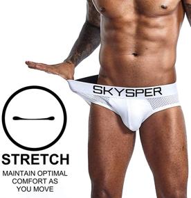 img 2 attached to SKYSPER Jockstrap Breathable Underwear Supporter Men's Clothing for Active