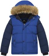 🧥 farvalue winter repellent quilted boys' clothing: enhancing jackets & coats with removable features logo