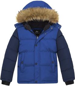 img 4 attached to 🧥 FARVALUE Winter Repellent Quilted Boys' Clothing: Enhancing Jackets & Coats with Removable Features