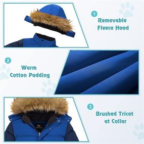 img 1 attached to 🧥 FARVALUE Winter Repellent Quilted Boys' Clothing: Enhancing Jackets & Coats with Removable Features