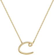 iefwell initial necklace alphabet valentine logo
