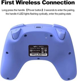 img 1 attached to 🎮 PXN 9607X Wireless Controller for Nintendo Switch/Switch Lite - Pro Controller Alternative with Amibo Support, Turbo, Screenshot, Motion and Vibration Function - Blue