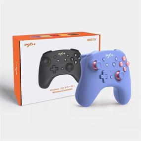 img 3 attached to 🎮 PXN 9607X Wireless Controller for Nintendo Switch/Switch Lite - Pro Controller Alternative with Amibo Support, Turbo, Screenshot, Motion and Vibration Function - Blue