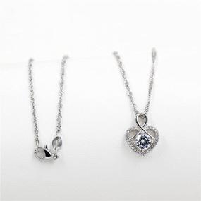img 1 attached to Uloveido Platinum Necklace Infinity Valentines