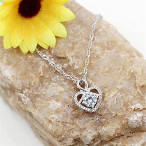 img 2 attached to Uloveido Platinum Necklace Infinity Valentines