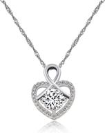 uloveido platinum necklace infinity valentines logo
