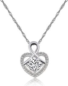 img 4 attached to Uloveido Platinum Necklace Infinity Valentines