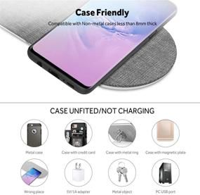 img 1 attached to 🔌 Lecone Dual Wireless Charger: Double 10W Qi Charging Pad for iPhone 12, SE, X, XS Max, iPhone 8, Samsung Galaxy S20/S10+/Note 9/S9/S9 Plus/Note 8 (AC Adapter Included)